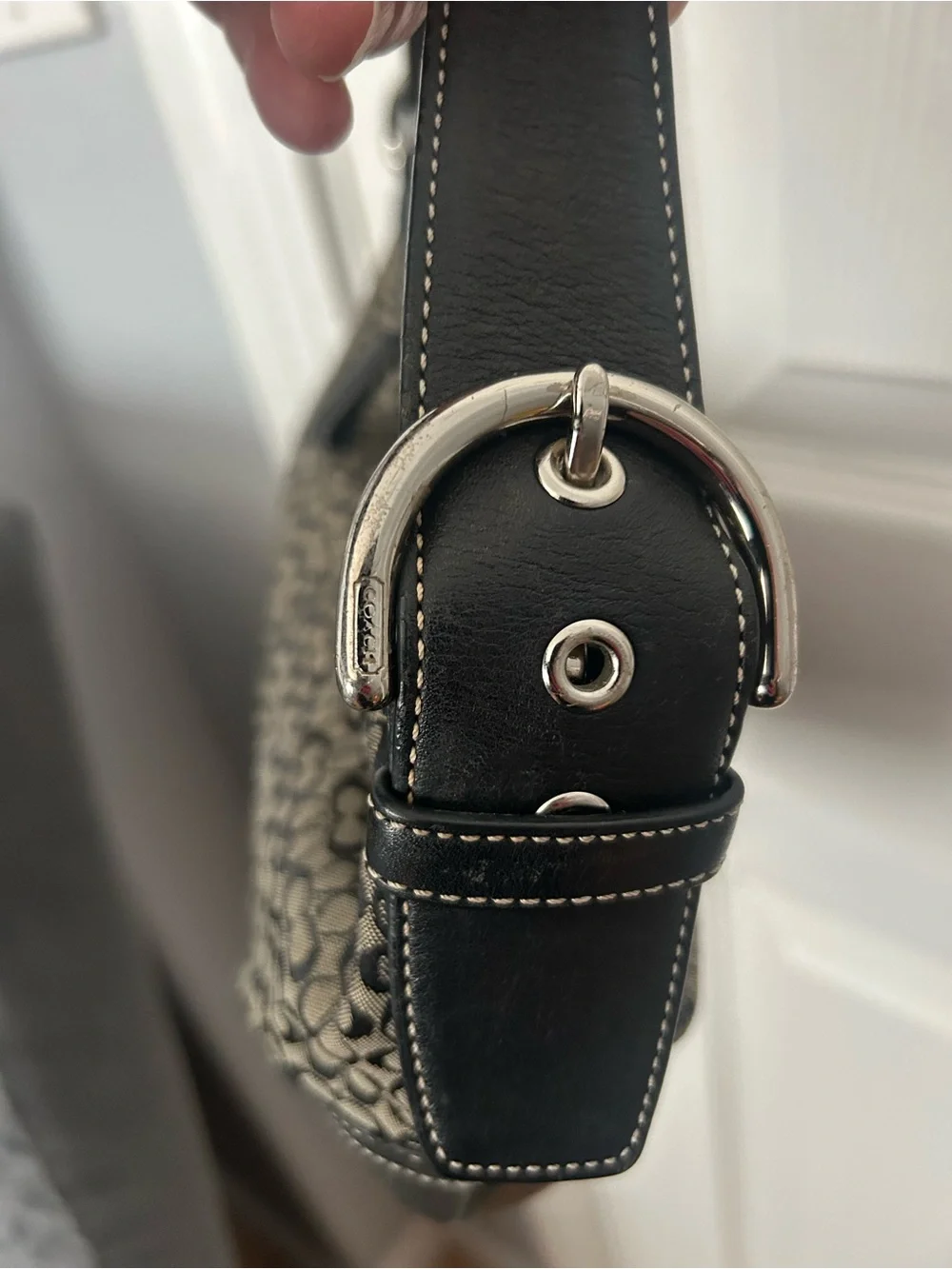 VINTAGE Y2K Coach Signature SoHo Mini Hobo Bag #6351